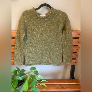 Wool Fisherman out of Ireland knitted sweater XS womens Moreno Wool
